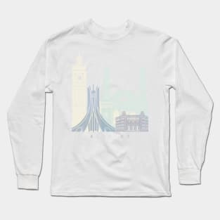 ALGIERS  SKYLINE POSTER PASTEL Long Sleeve T-Shirt